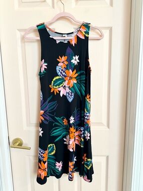 Black floral old navy dress